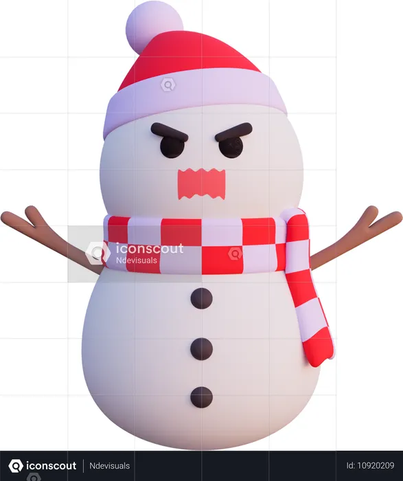 Angry  3D Icon
