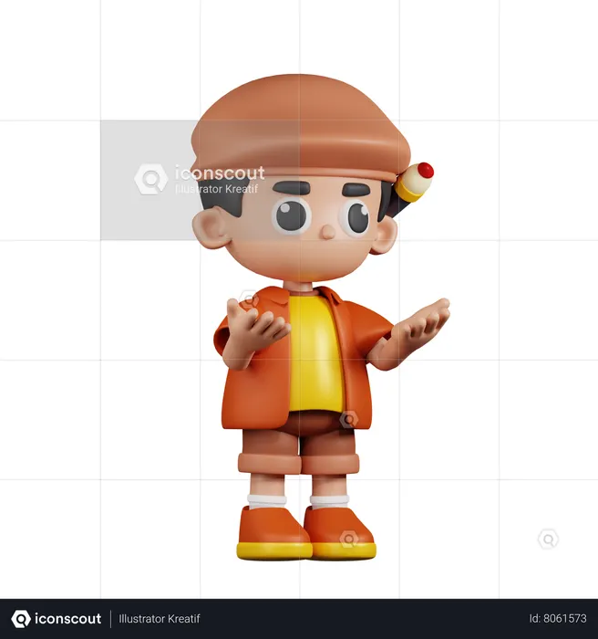 Angry Artist  3D Icon