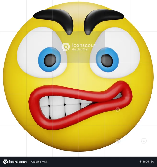 Angry Emoji Emoji 3D Icon