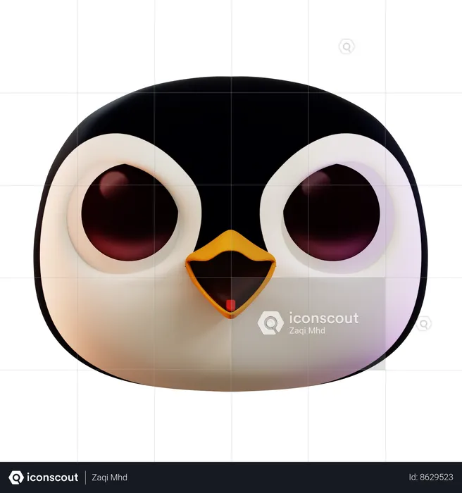 Angry Penguin Emoji Emoji 3D Icon