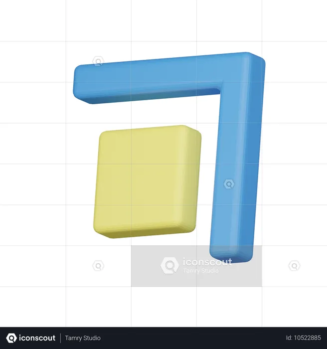 Ángulo  3D Icon