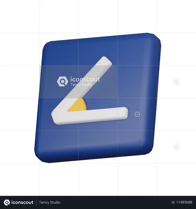 Ángulo  3D Icon