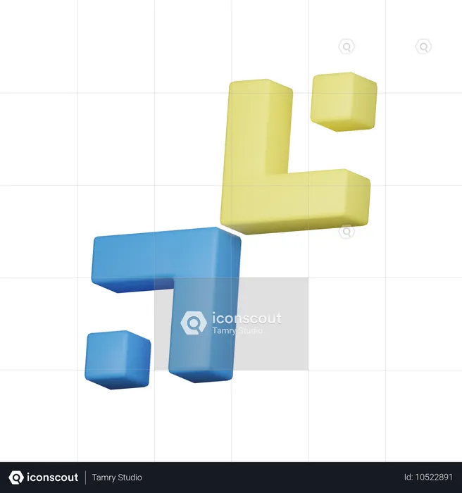 Angulo con caja  3D Icon