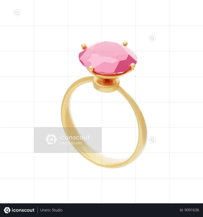 Anillo  3D Icon