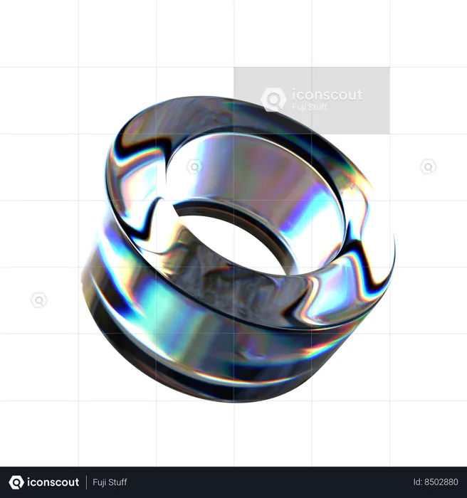 Anillo abstracto  3D Icon