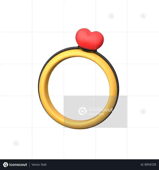 Anillo de amor  3D Icon