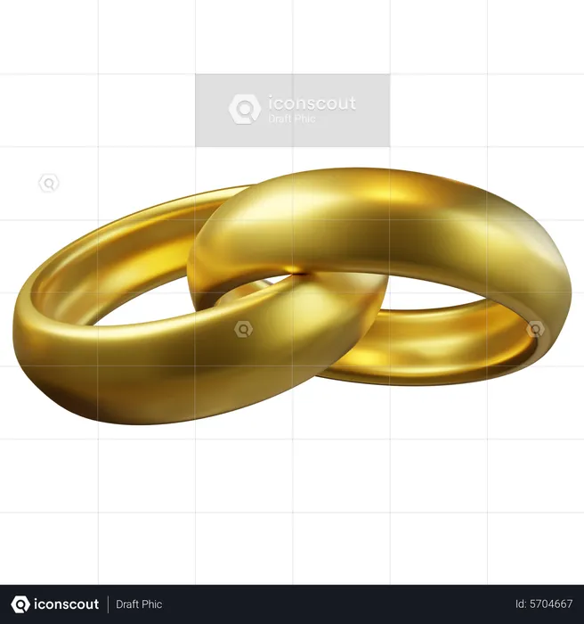 Anillo de bodas  3D Icon