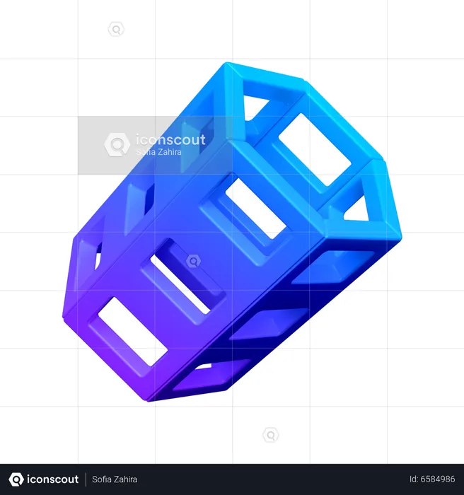 Forma abstracta del anillo de filtro  3D Icon