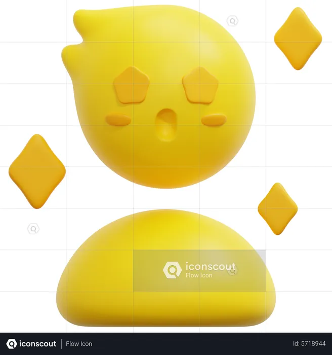 Excitado Emoji 3D Icon