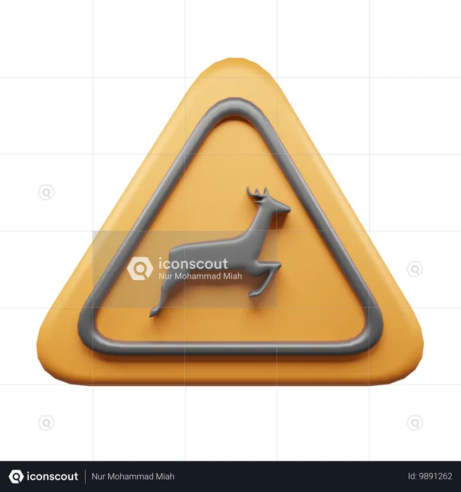 Animal à frente  3D Icon