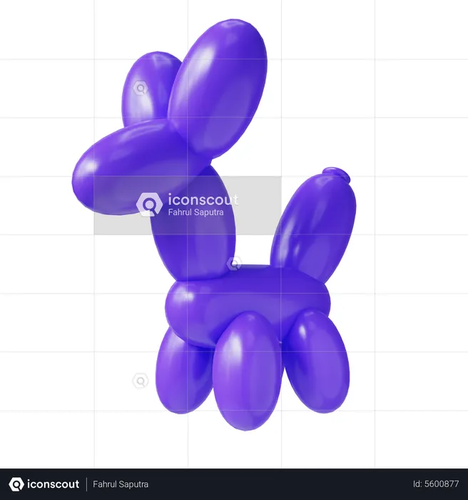 Animal Balloon  3D Icon