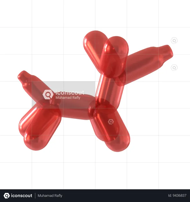 Animal Balloons  3D Icon