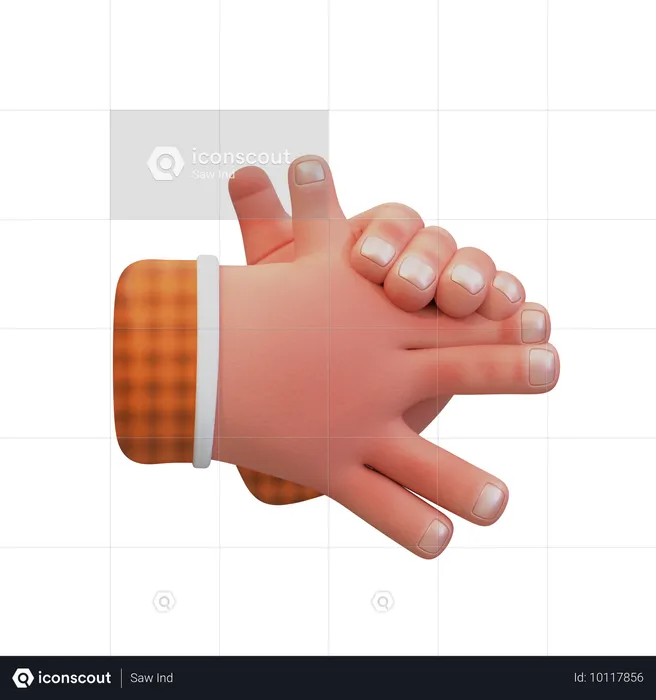 Animal dog hand gesture  3D Icon