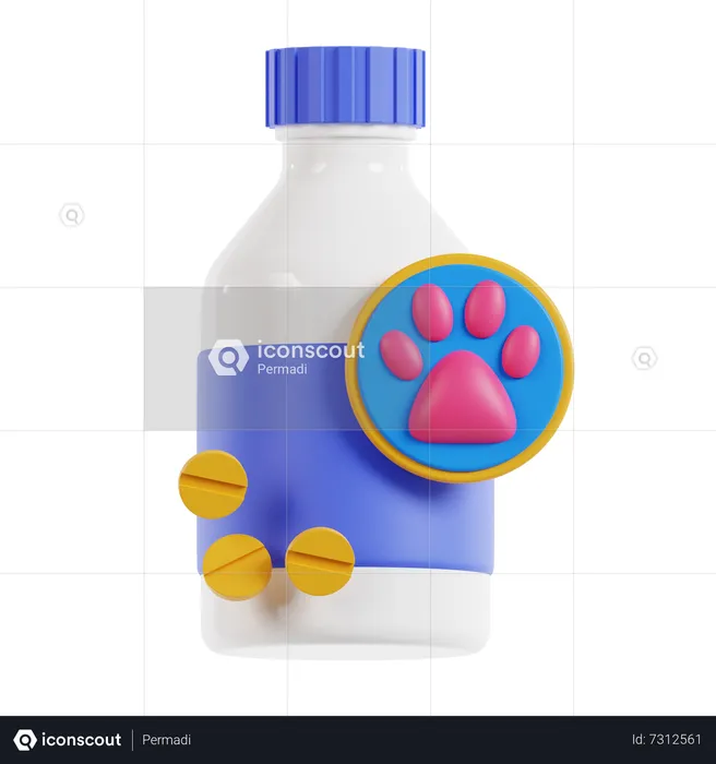 Animal Medicine  3D Icon