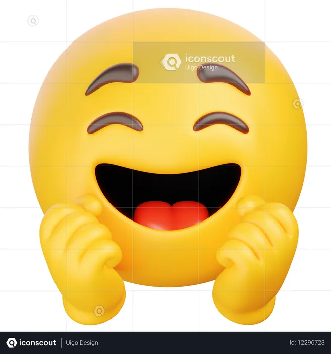 Alegrar Emoji 3D Icon