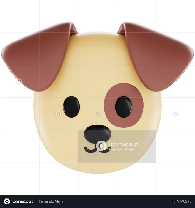 Animoji Dog Emoji 3D Icon