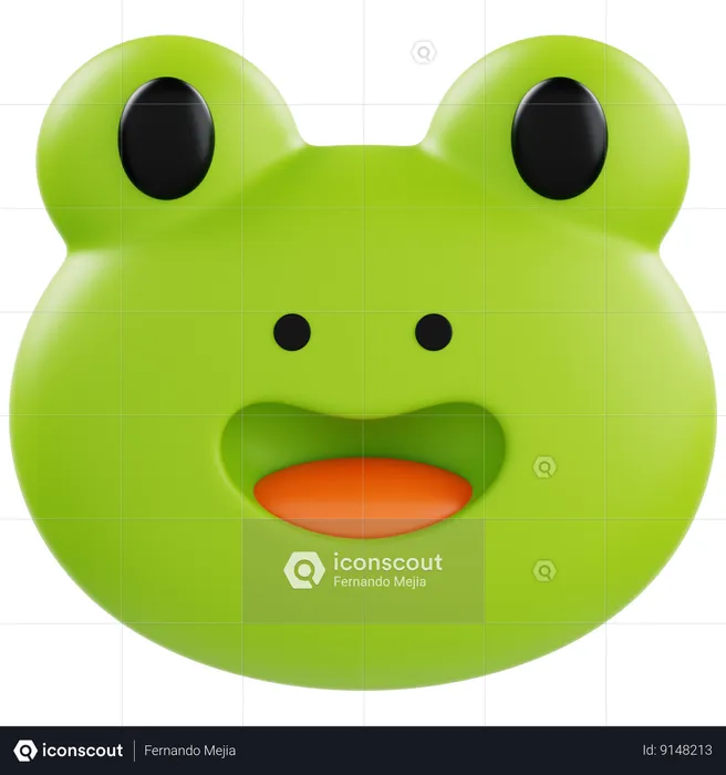 Animoji Frog Emoji 3D Icon