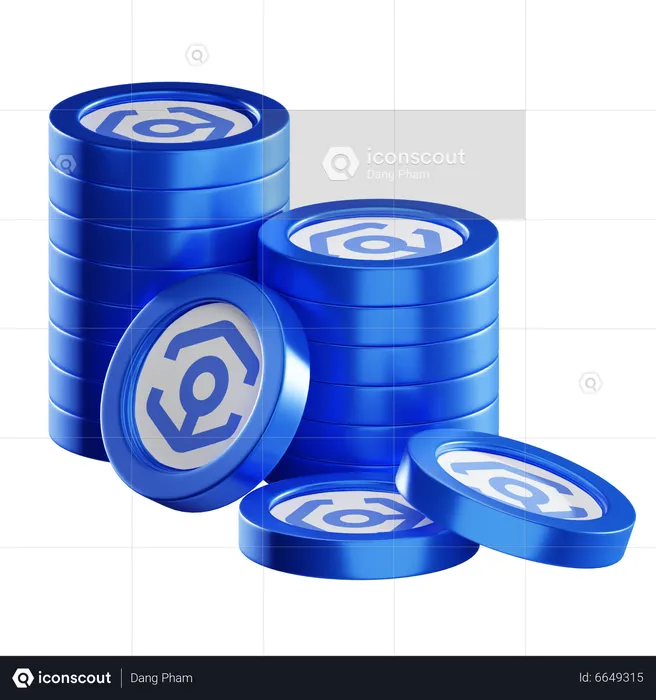 Ankr Coin Stacks  3D Icon