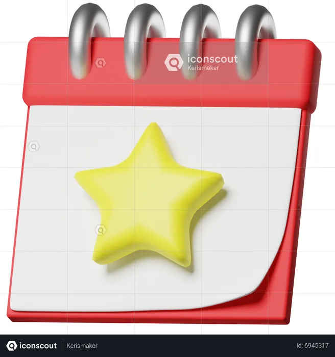 Calendrier d'anniversaire  3D Icon