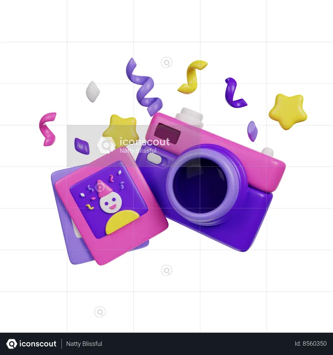 Photos d'anniversaire  3D Icon