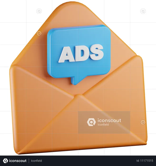 Annonces par courrier  3D Icon