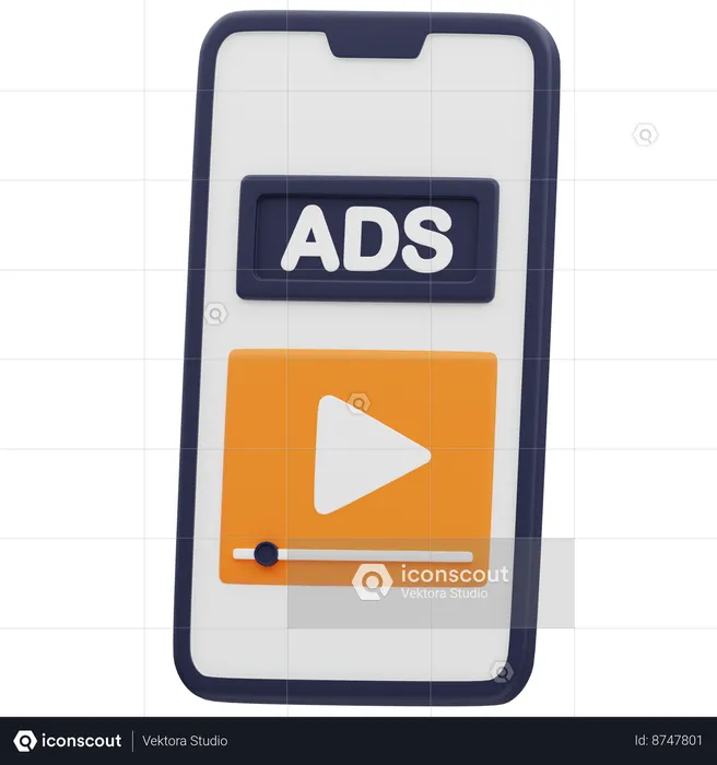 Annonces mobiles  3D Icon