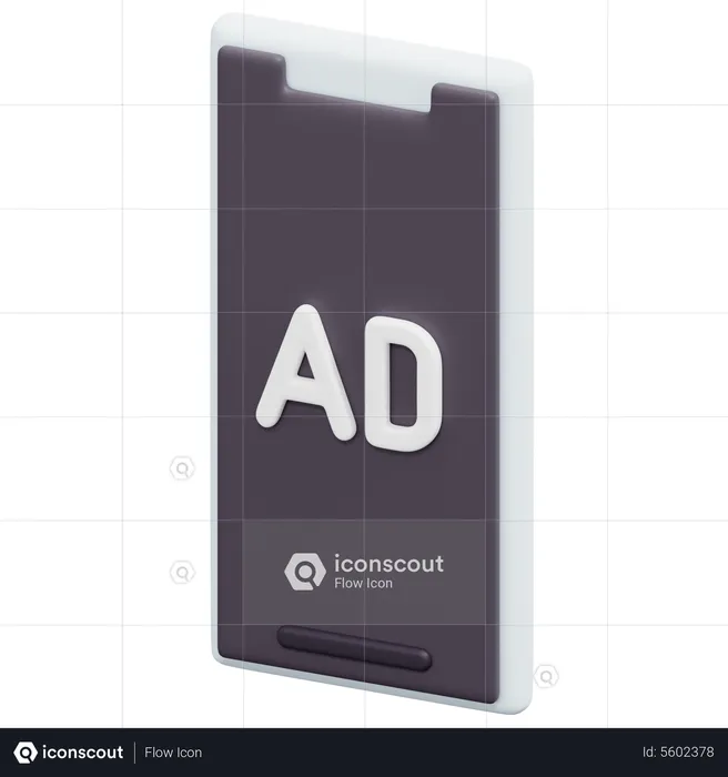 Annonces mobiles  3D Icon