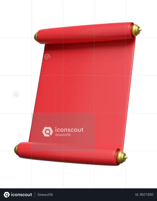 Announcement Roll  3D Icon