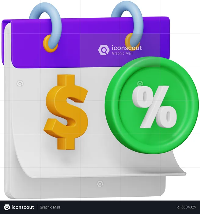 Annual Percentage Rate  3D Icon