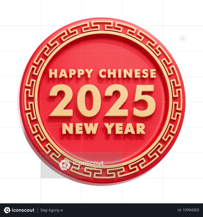 Año Nuevo Chino  3D Icon