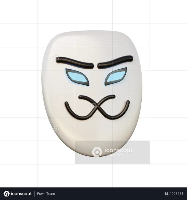 Anonymous face  3D Illustration