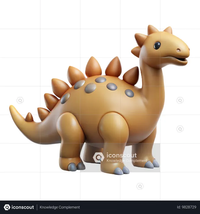 Dinossauro Anquilossauro  3D Icon