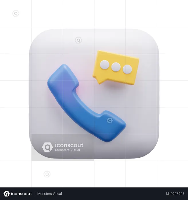 Anruf  3D Icon