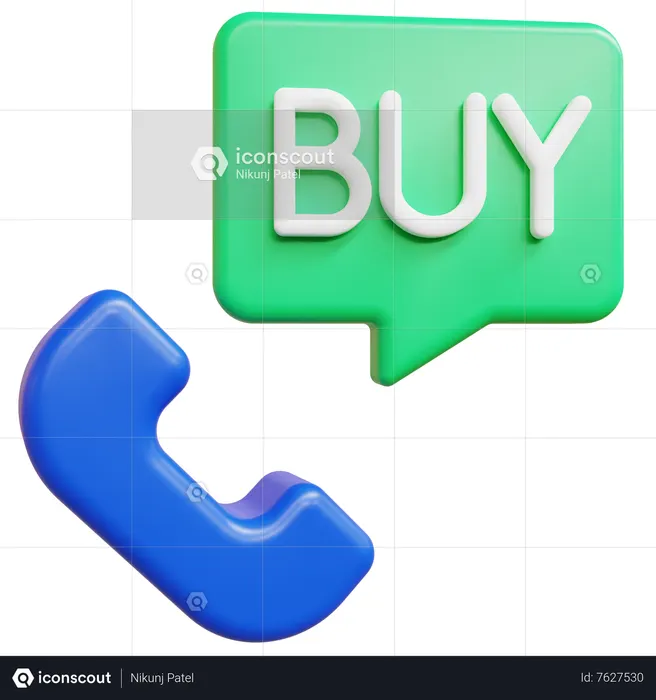 Anruf kaufen  3D Icon