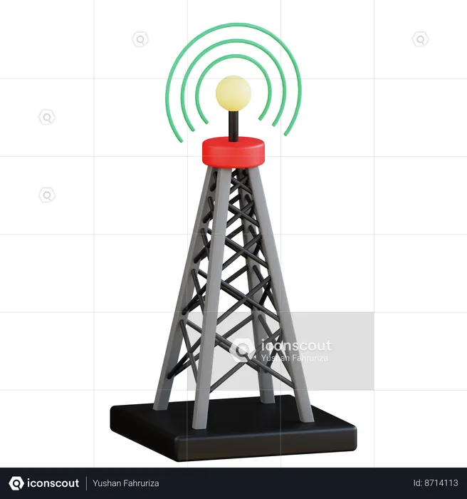 Antena  3D Icon