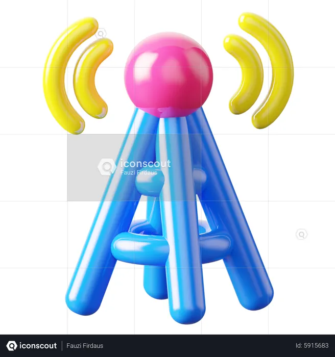 Antena  3D Icon