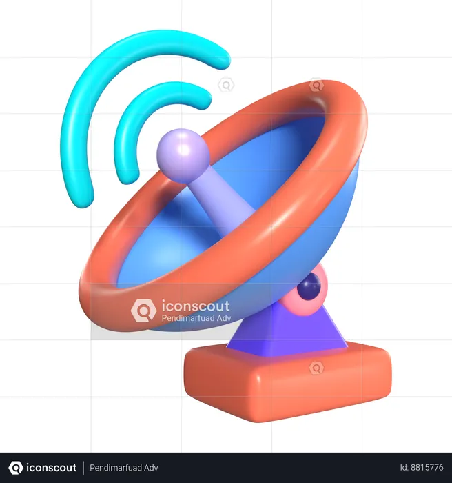 Antena parabólica  3D Icon