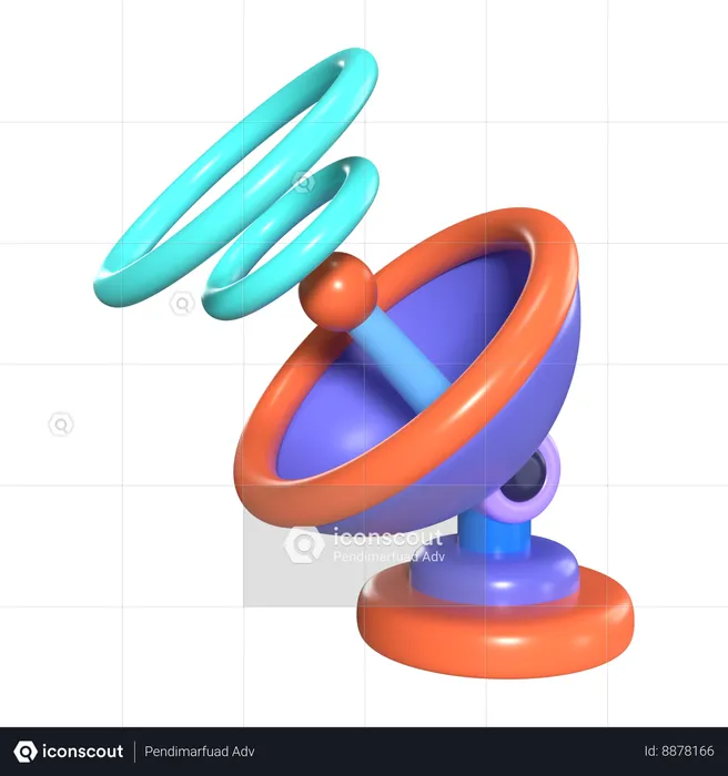 Antena parabólica  3D Icon