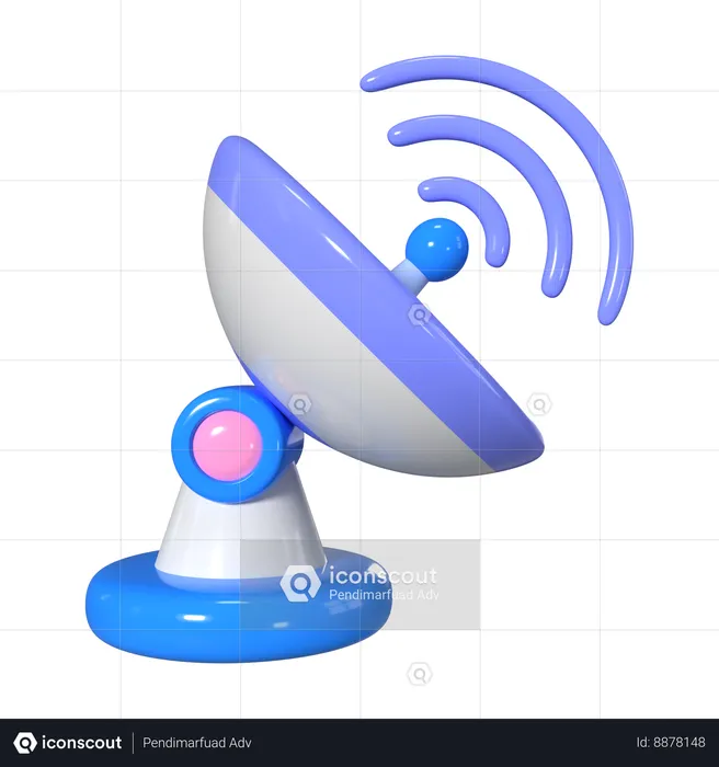 Antena parabólica  3D Icon