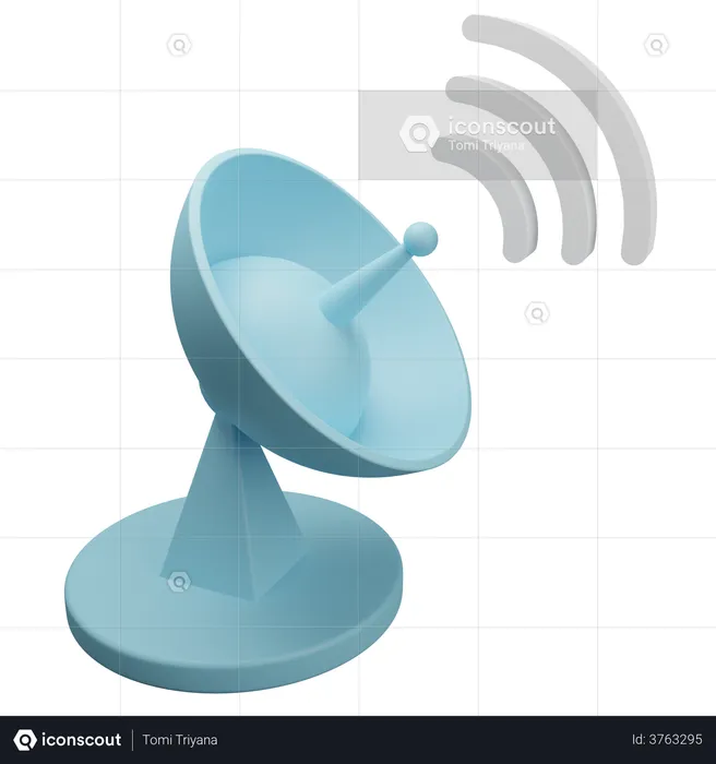 Antenna  3D Illustration