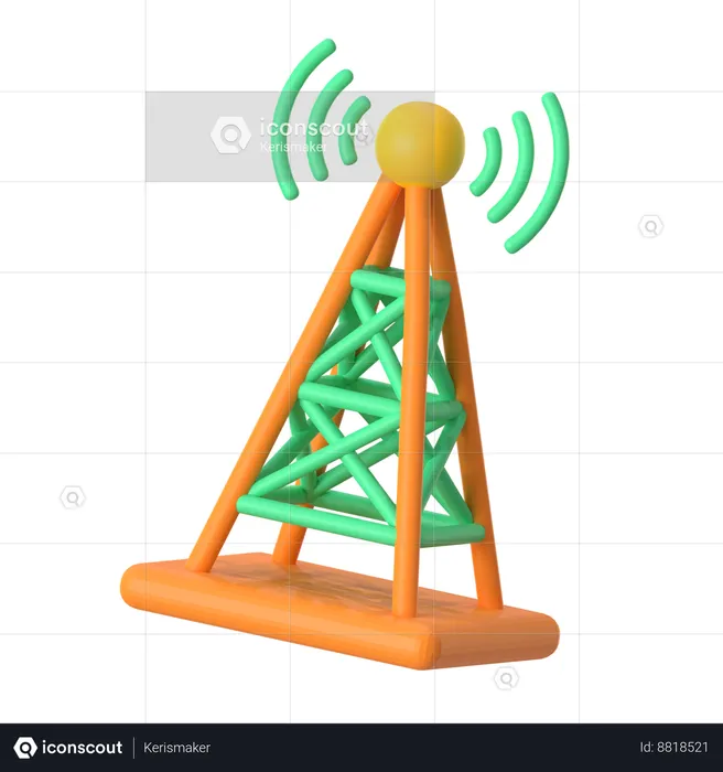 Antenna Tower  3D Icon