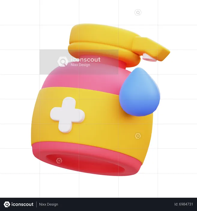 Antiseptic  3D Icon