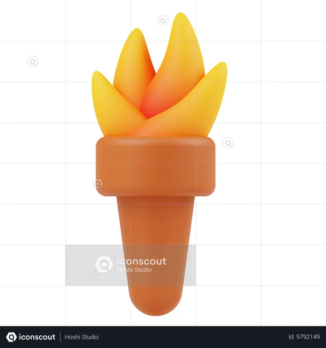 Antorcha  3D Icon