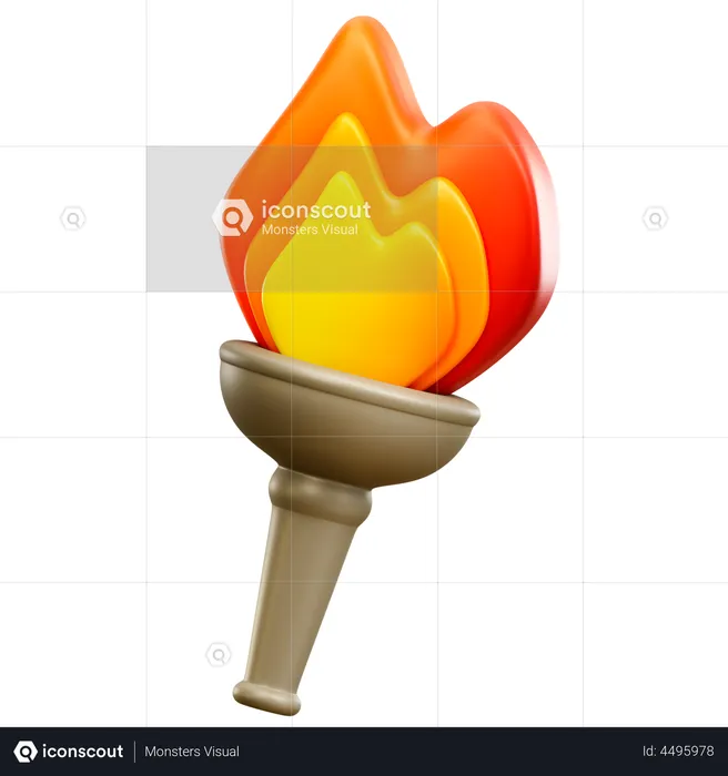 Antorcha  3D Illustration