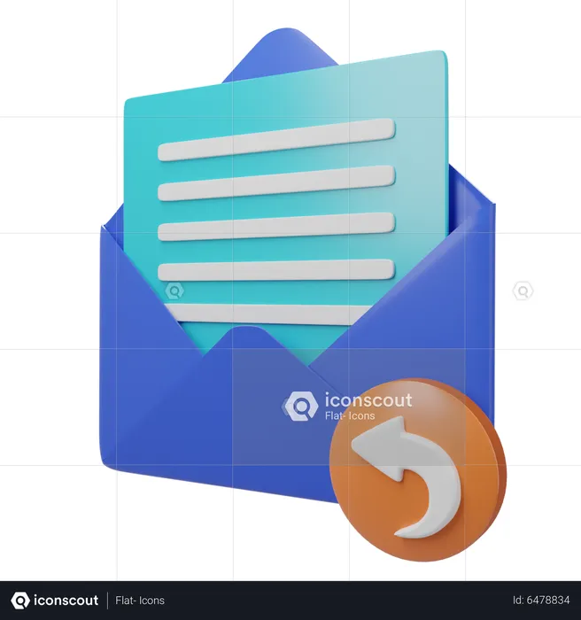 Email beantworten  3D Icon