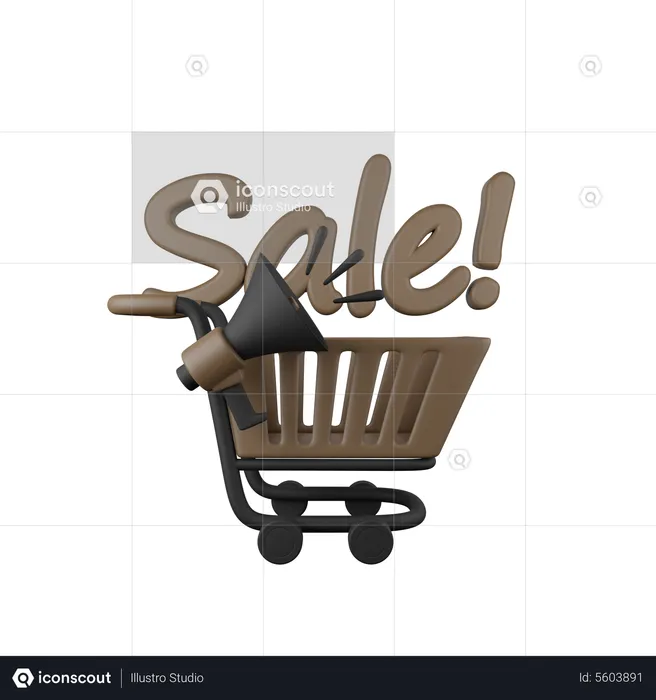 Anúncio de venda de compras  3D Icon