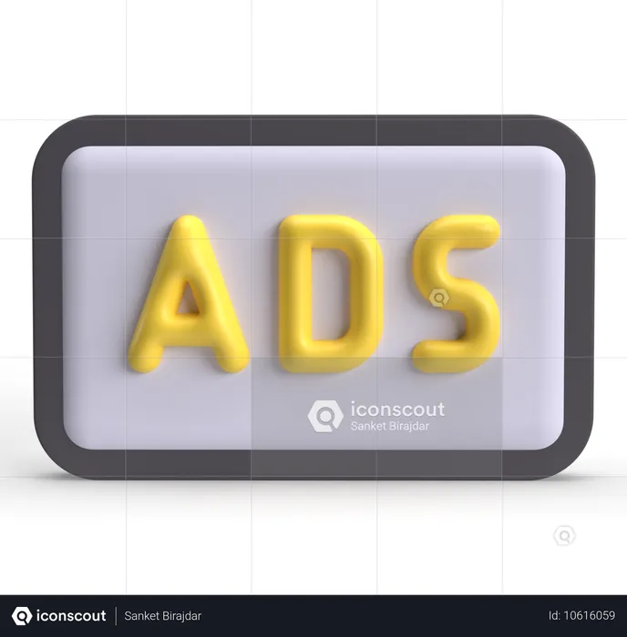 Publicidades  3D Icon