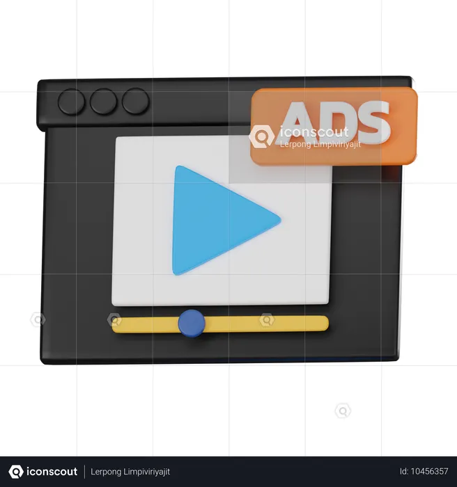 Anuncios de vídeo  3D Icon