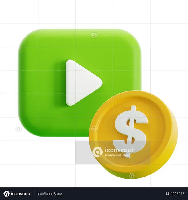 Anuncios de vídeo  3D Icon