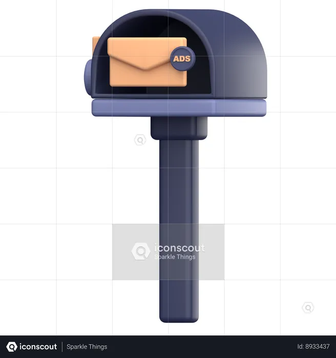 Anúncios por correio  3D Icon